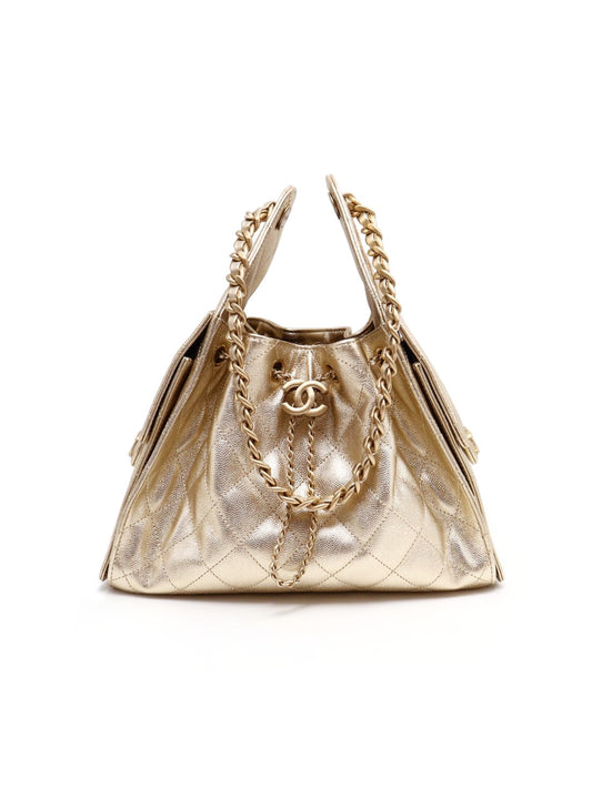 CHANEL 25 Hobo bag - 小號香檳金