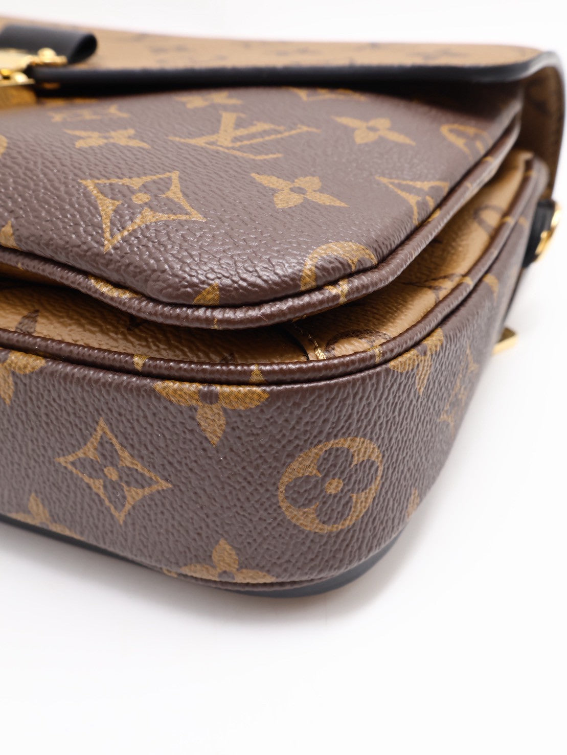 LOUIS VUITTON 拚色老花郵差包