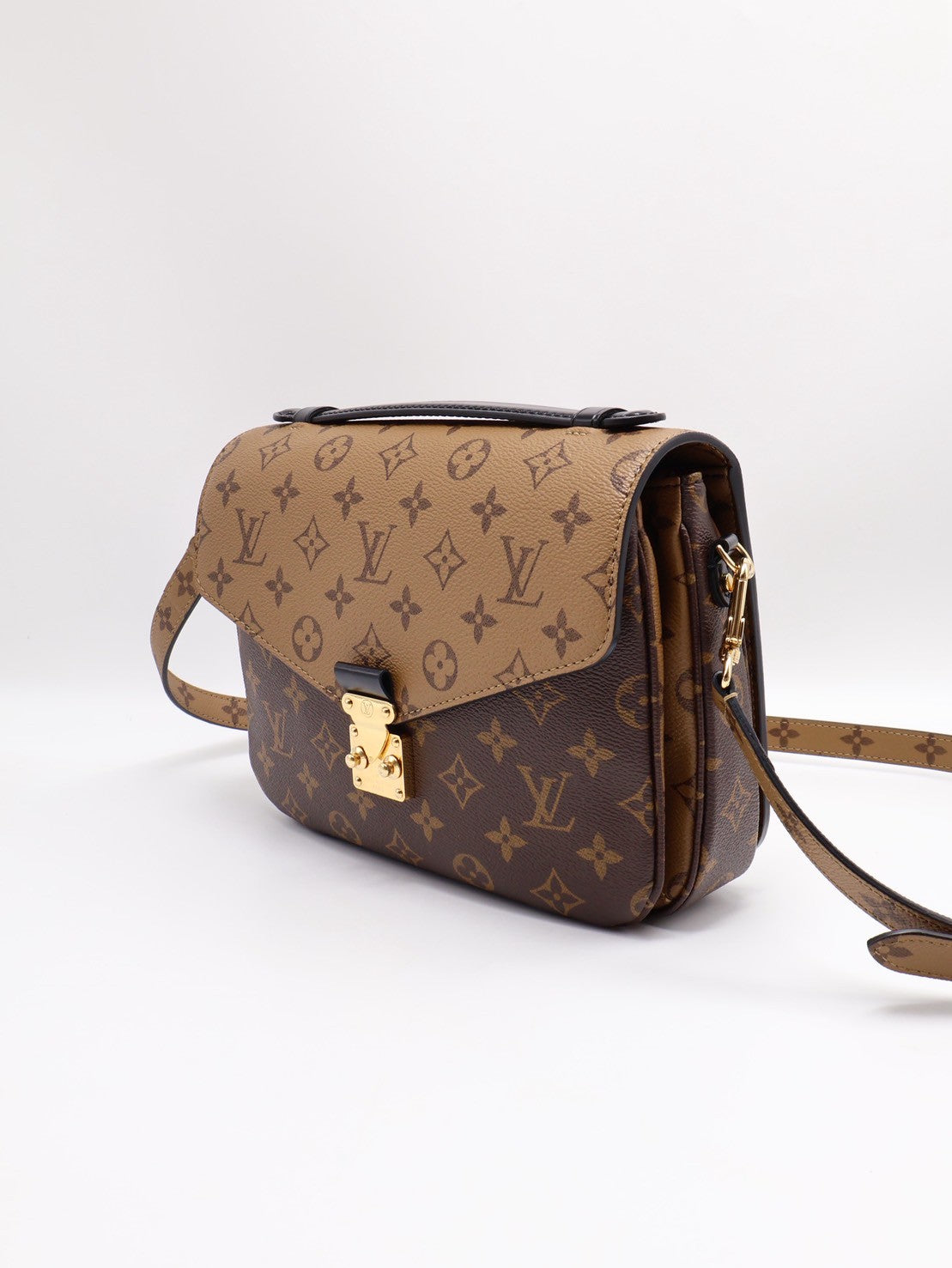 LOUIS VUITTON 拚色老花郵差包
