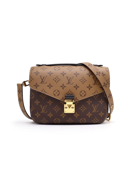 LOUIS VUITTON 拚色老花郵差包