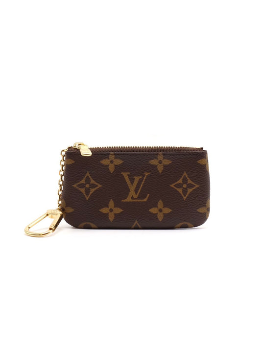 LOUIS VUITTON 老花鑰匙釦拉鍊零錢包