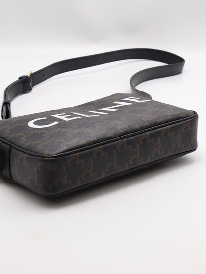 CELINE 凱旋帆布老花郵差包
