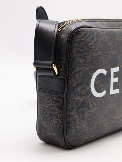 CELINE 凱旋帆布老花郵差包