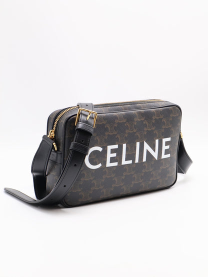 CELINE 凱旋帆布老花郵差包