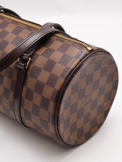 LOUIS VUITTON Papillon 30圓筒子母包 - 棋盤格