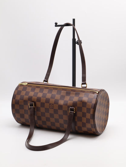LOUIS VUITTON Papillon 30圓筒子母包 - 棋盤格