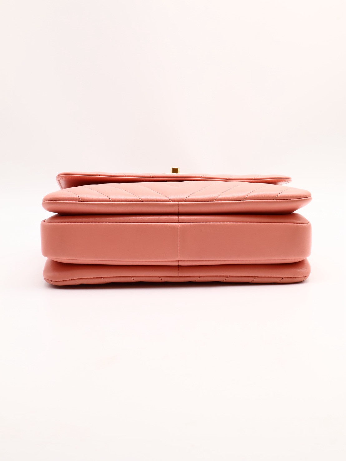CHANEL V紋Trendy handle bag - 粉金26開