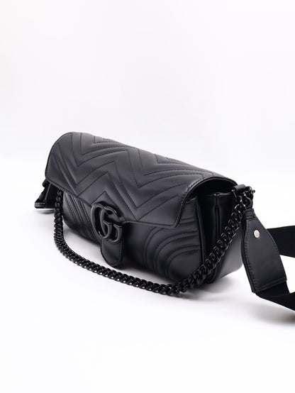 GUCCI Marmont法棍包 - So black