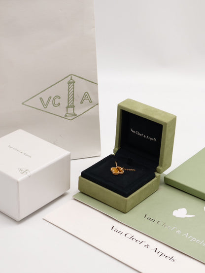 Van Cleef & Arpels 虎眼石18K金項鍊 - vintage Alhambra