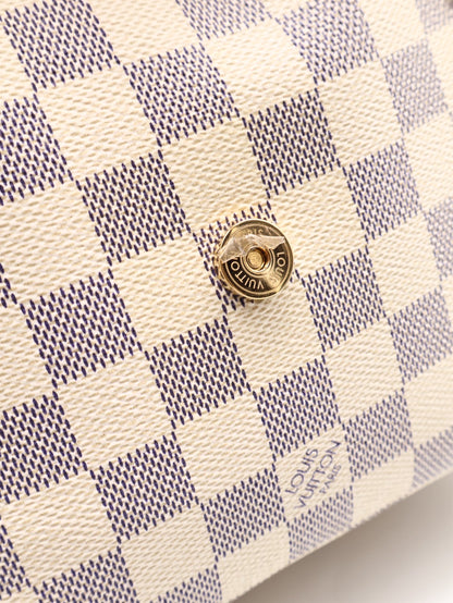 LOUIS VUITTON 白棋盤格小後背包