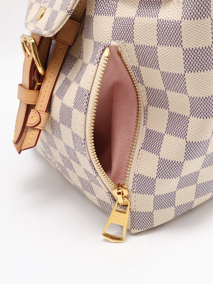 LOUIS VUITTON 白棋盤格小後背包