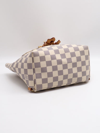 LOUIS VUITTON 白棋盤格小後背包