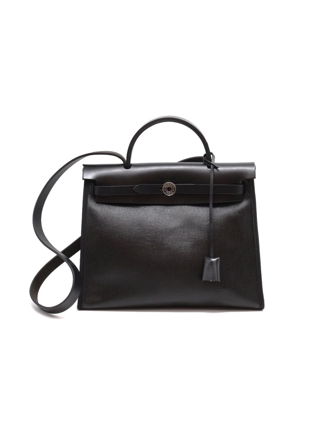 HERMES Herbag zip 31 - 防水帆布黑銀 X