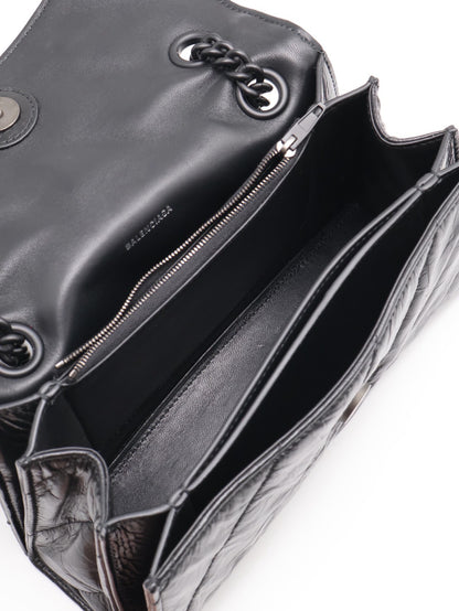Balenciaga Crush小牛皮沙漏包 - 小號So black
