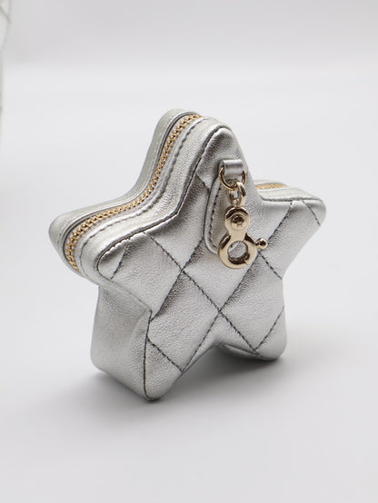 CHANEL 24C金屬銀後背包