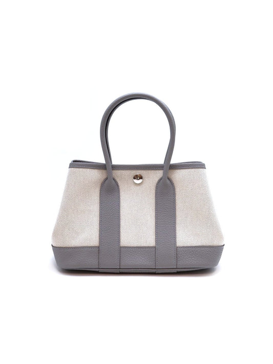 HERMES Mini garden party - 帆布冰川藍