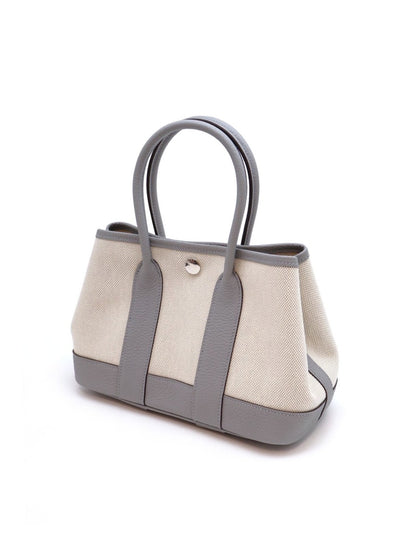 HERMES Mini garden party - 帆布冰川藍