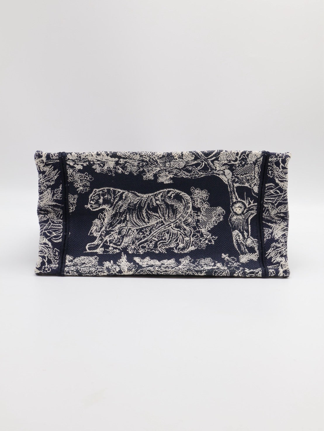 DIOR 刺繡動物園Tote - 小號深藍