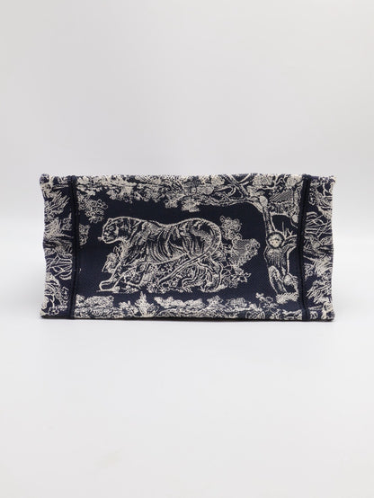 DIOR 刺繡動物園Tote - 小號深藍