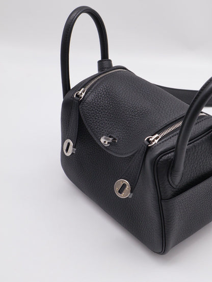 HERMES Mini lindy - 黑銀