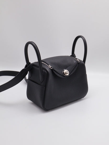 HERMES Mini lindy - 黑銀