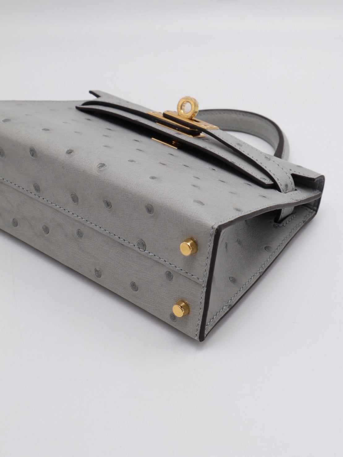 HERMES Mini kelly ll - 冰川藍金 U