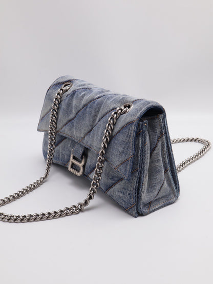 Balenciaga Crush沙漏包 - 小號牛仔