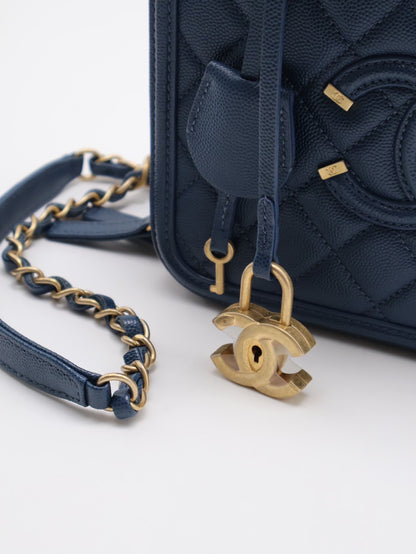 CHANEL Vanity case - 中號海藍28開