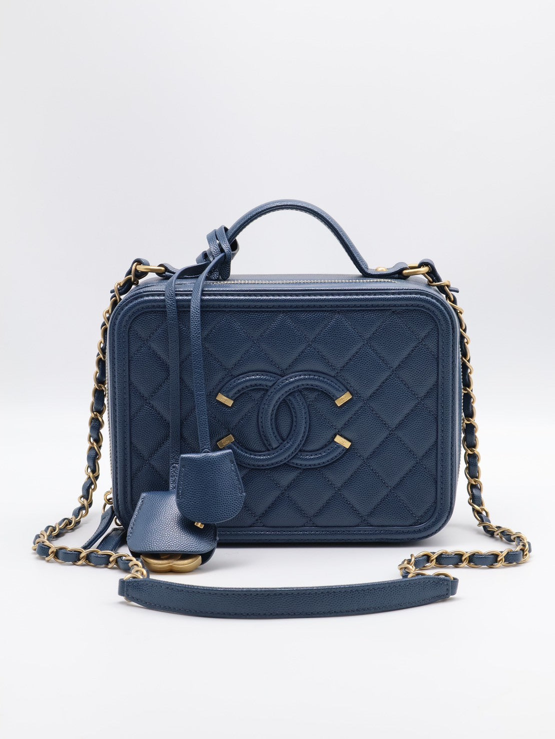 CHANEL Vanity case - 中號海藍28開