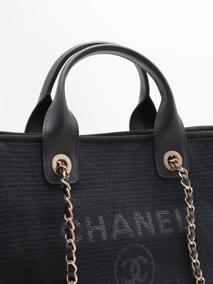 CHANEL Tote沙灘包小號 - 黑