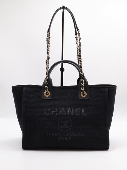 CHANEL Tote沙灘包小號 - 黑