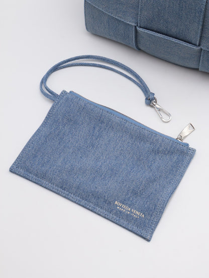 BOTTEGA VENETA Acro tote - 淺牛仔