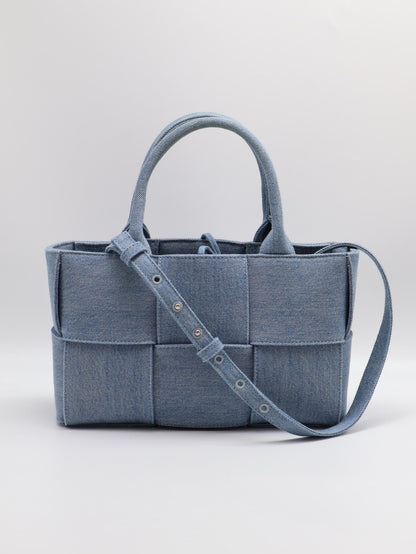 BOTTEGA VENETA Acro tote - 淺牛仔