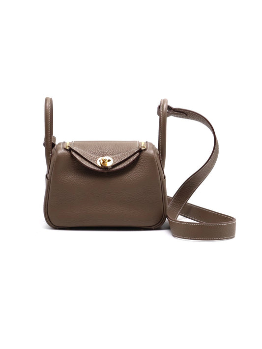 HERMES Mini lindy - 灰金 U