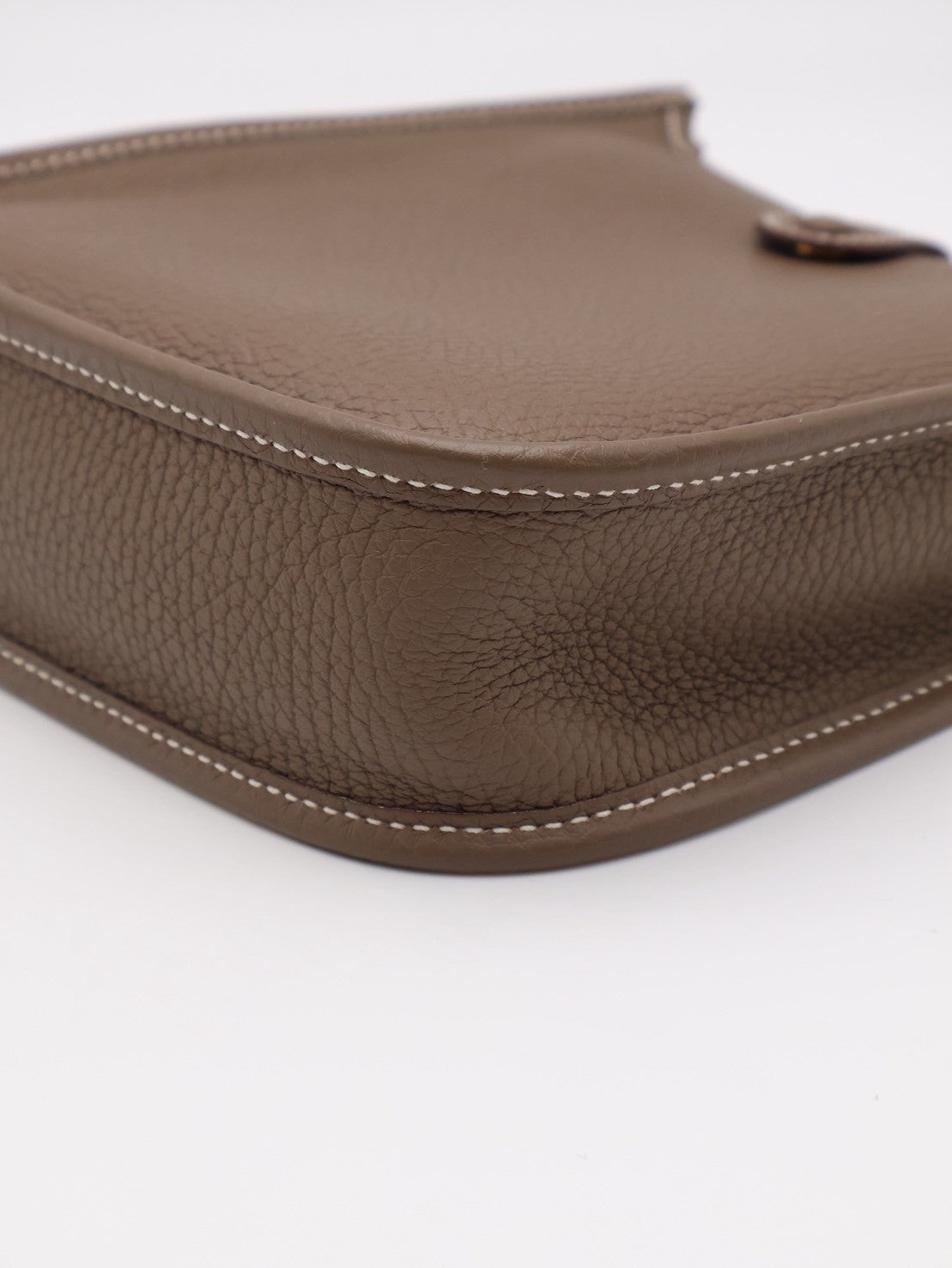 HERMES Mini Evelyne - Etoupe 18 大象灰金 Z