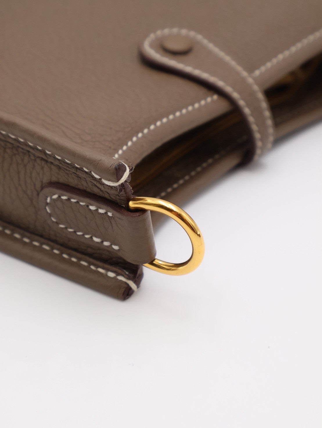 HERMES Mini Evelyne - Etoupe 18 大象灰金 Z