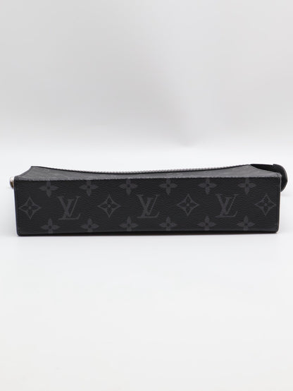 LOUIS VUITTON Pochette Voyage手拿包 - MM灰老花