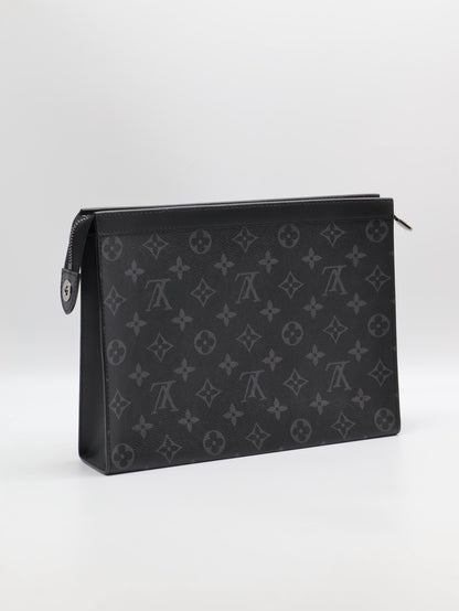 LOUIS VUITTON Pochette Voyage手拿包 - MM灰老花