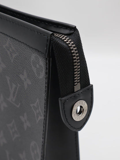 LOUIS VUITTON Pochette Voyage手拿包 - MM灰老花