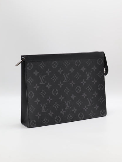LOUIS VUITTON Pochette Voyage手拿包 - MM灰老花
