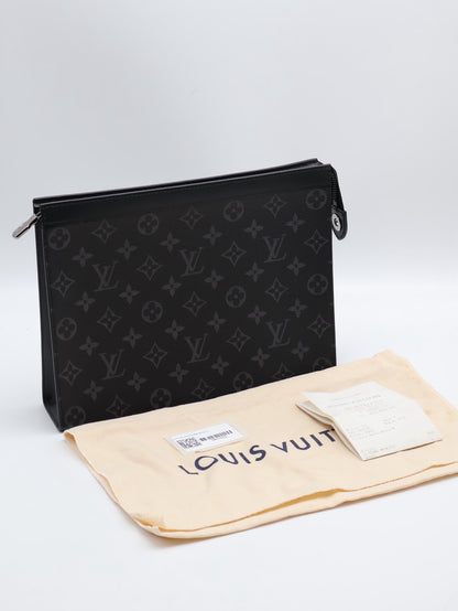 LOUIS VUITTON Pochette Voyage手拿包 - MM灰老花