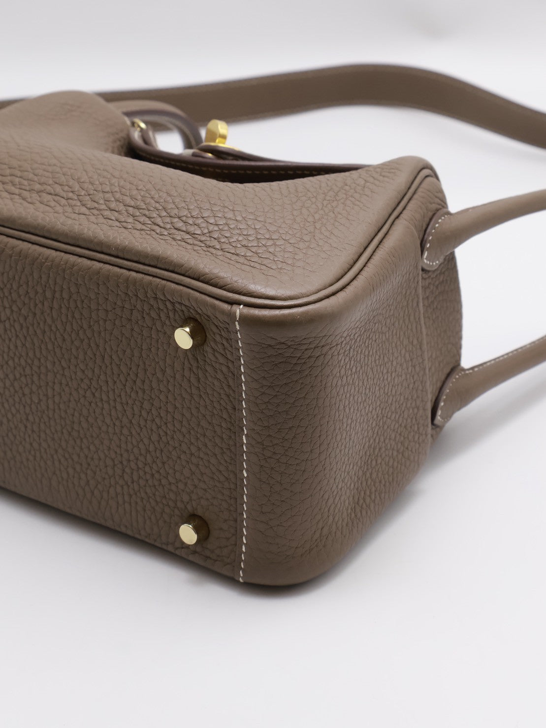 HERMES Mini lindy - 灰金 Y