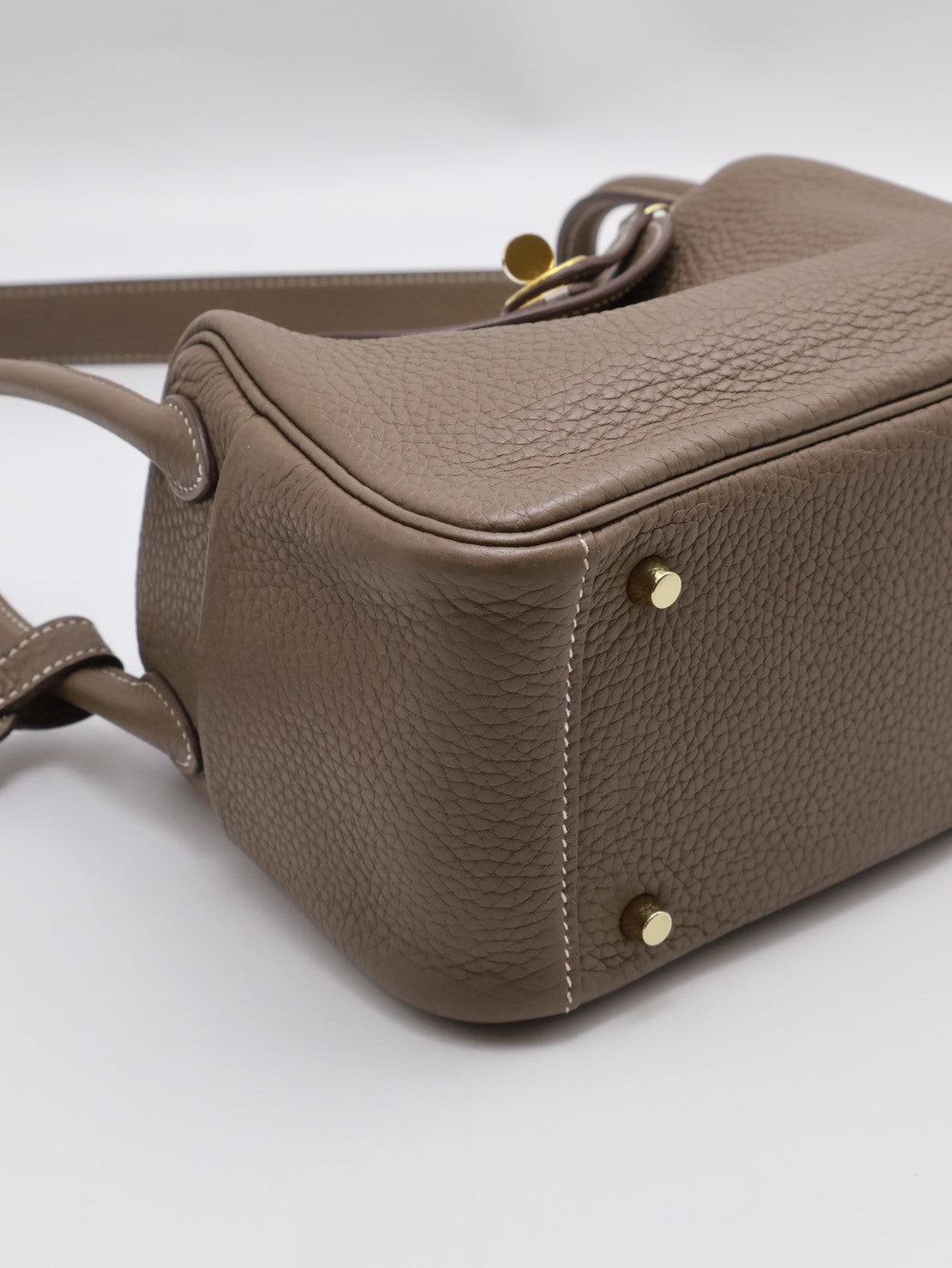 HERMES Mini lindy - 灰金 Y