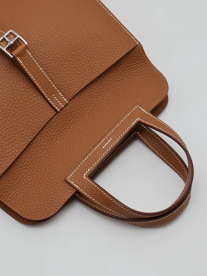 HERMES Halzan 25 - 金棕銀 K