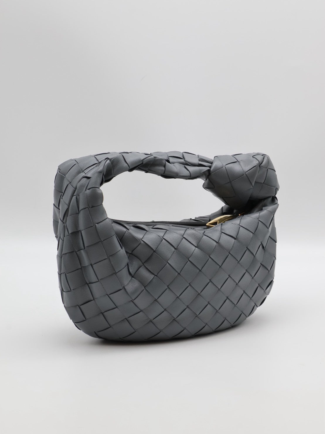 BOTTEGA VENETA Mini jodie和尚包 - 深灰藍