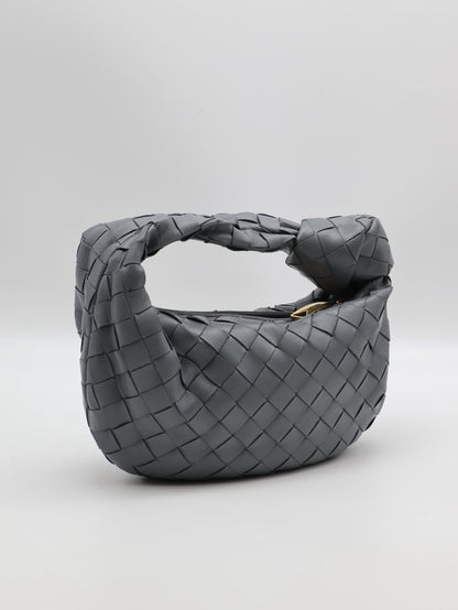 BOTTEGA VENETA Mini jodie和尚包 - 深灰藍