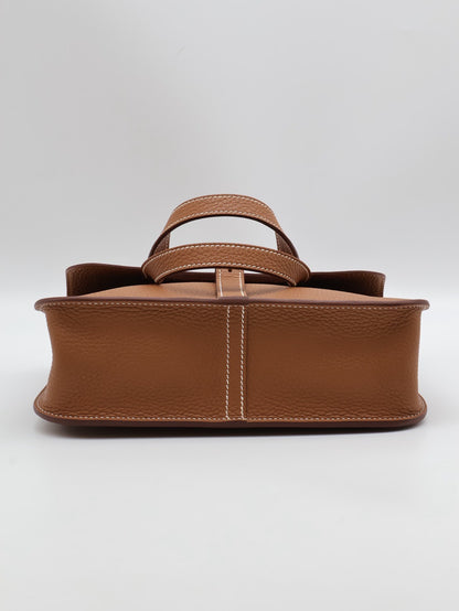 HERMES Halzan 25 - 金棕銀 K