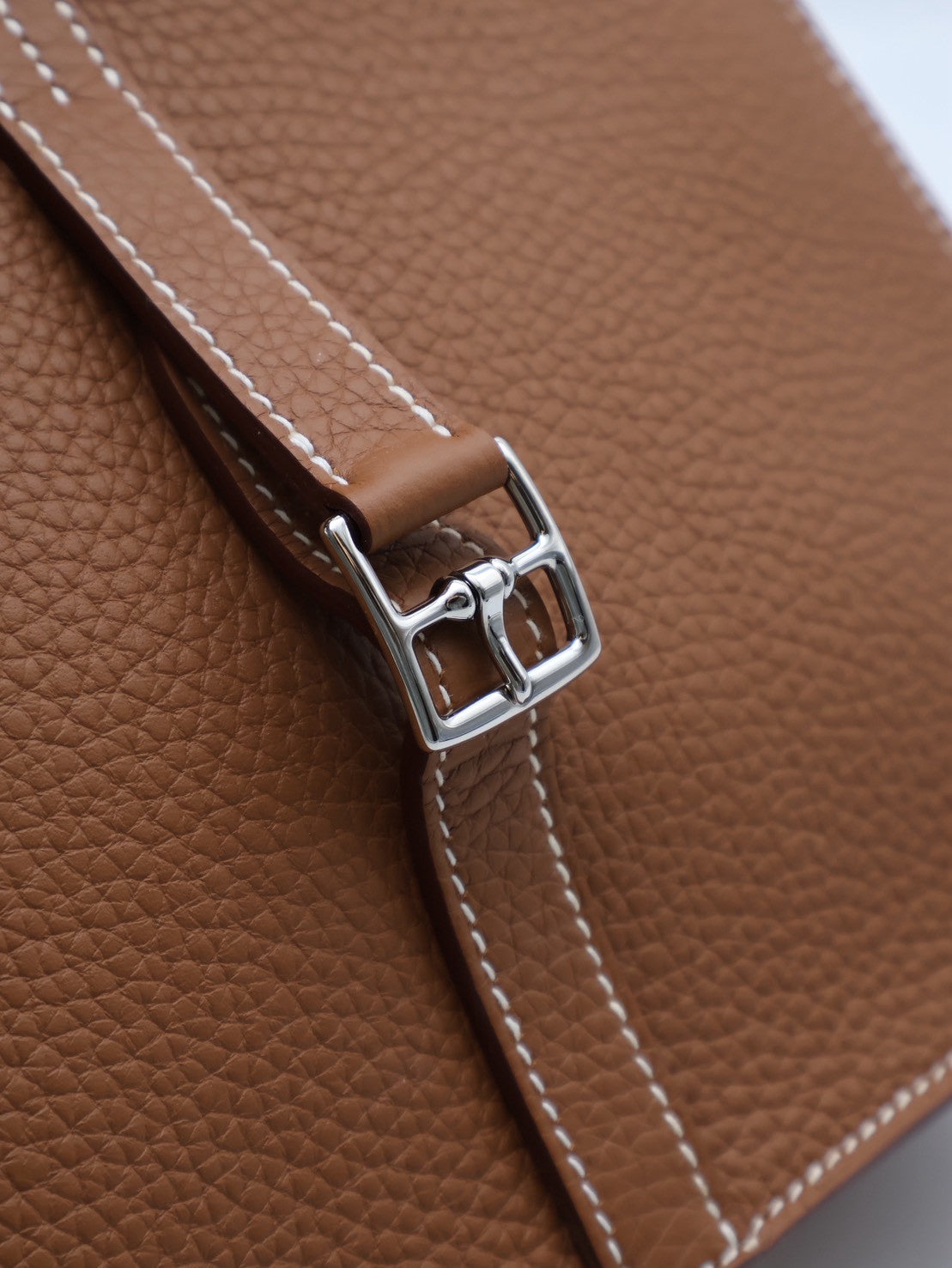 HERMES Halzan 25 - 金棕銀 K