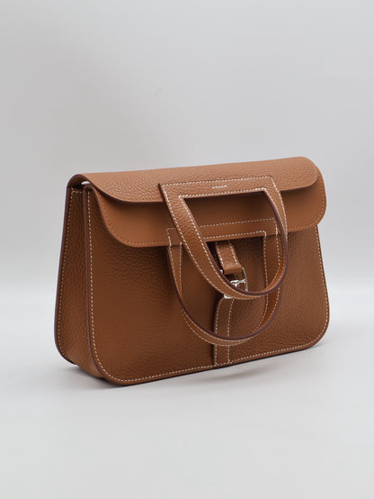 HERMES Halzan 25 - 金棕銀 K