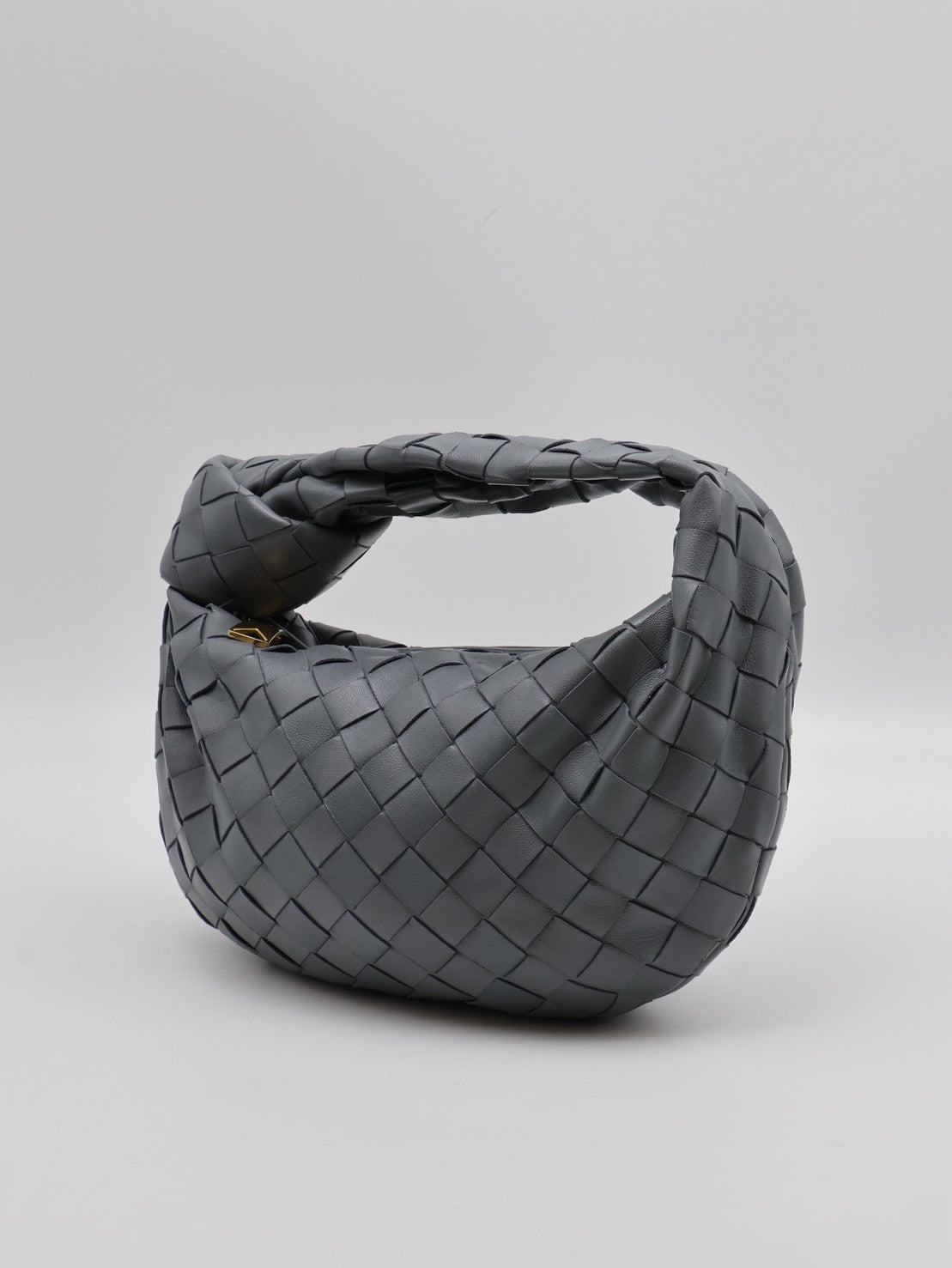 BOTTEGA VENETA Mini jodie和尚包 - 深灰藍